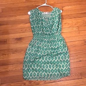 Green and white Nordstrom dress. Great condition.
